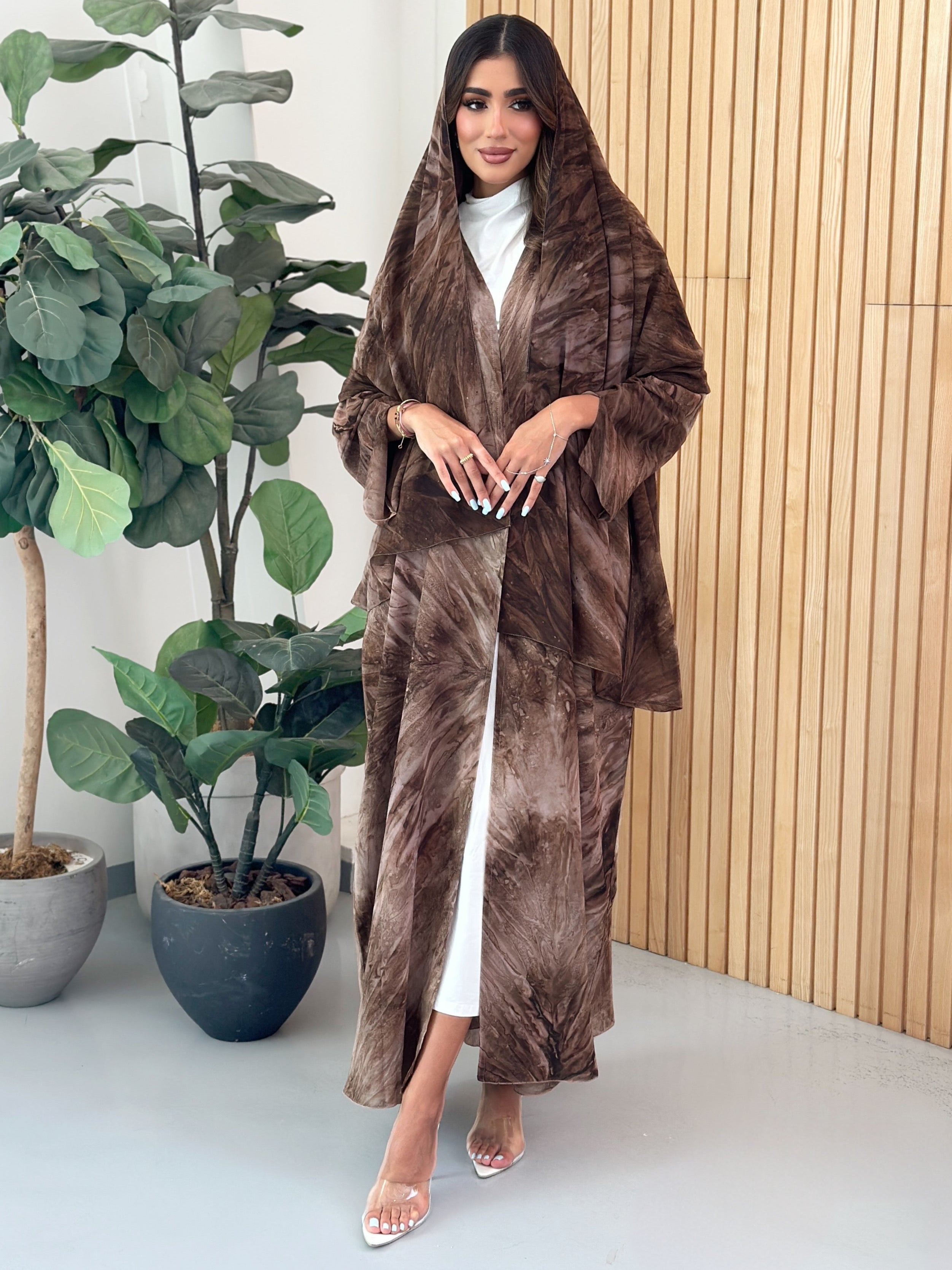 FN029 (Ready to Ship) summery Chiffon Abaya