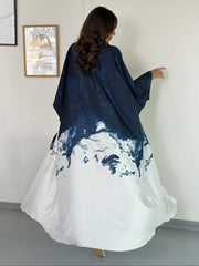 FN031 (Ready to Ship) summery ombre Abaya