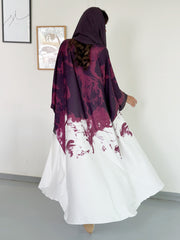 FN030 (Ready to Ship) summery ombre Abaya