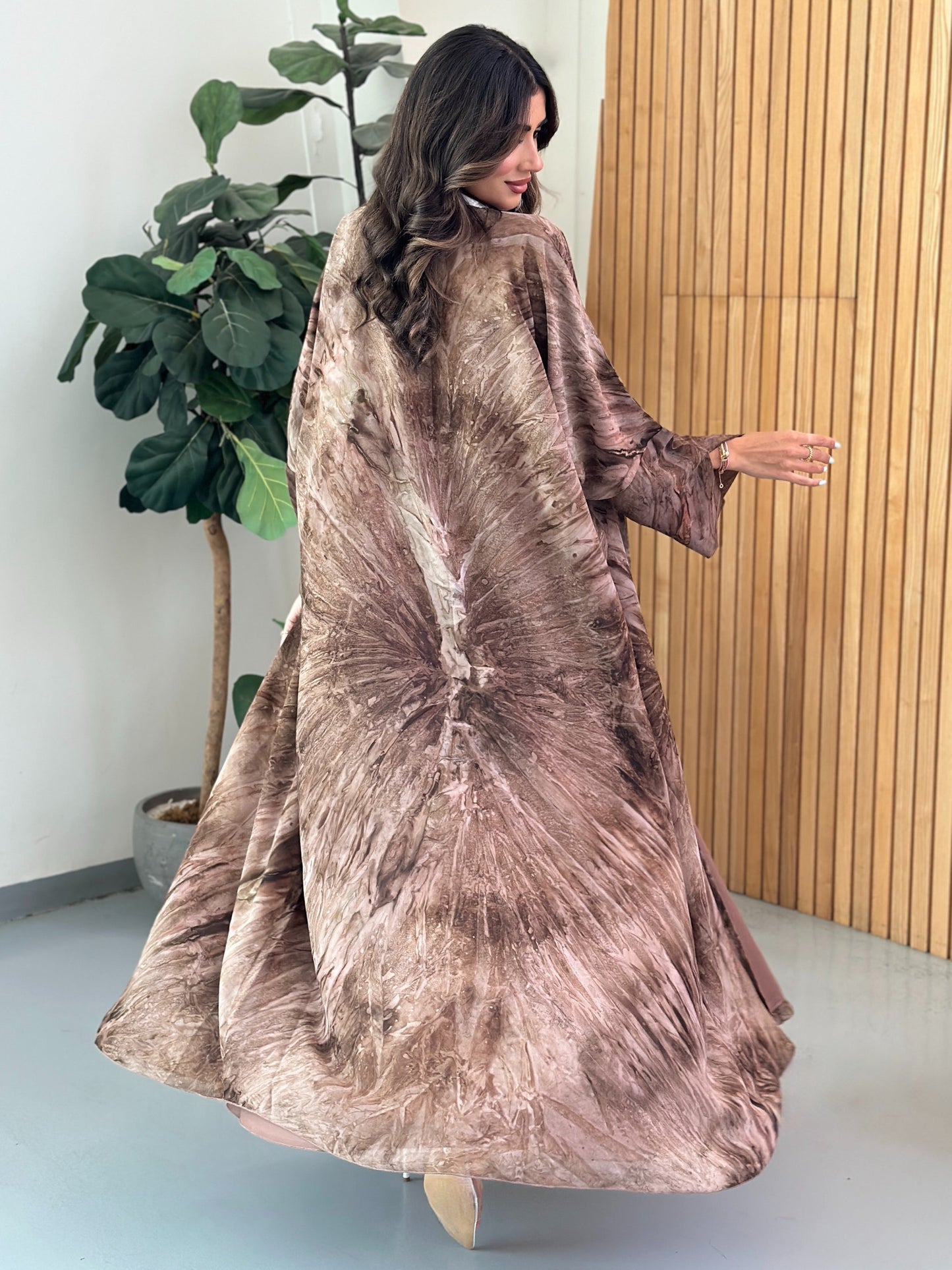 FN029 (Ready to Ship) summery Chiffon Abaya