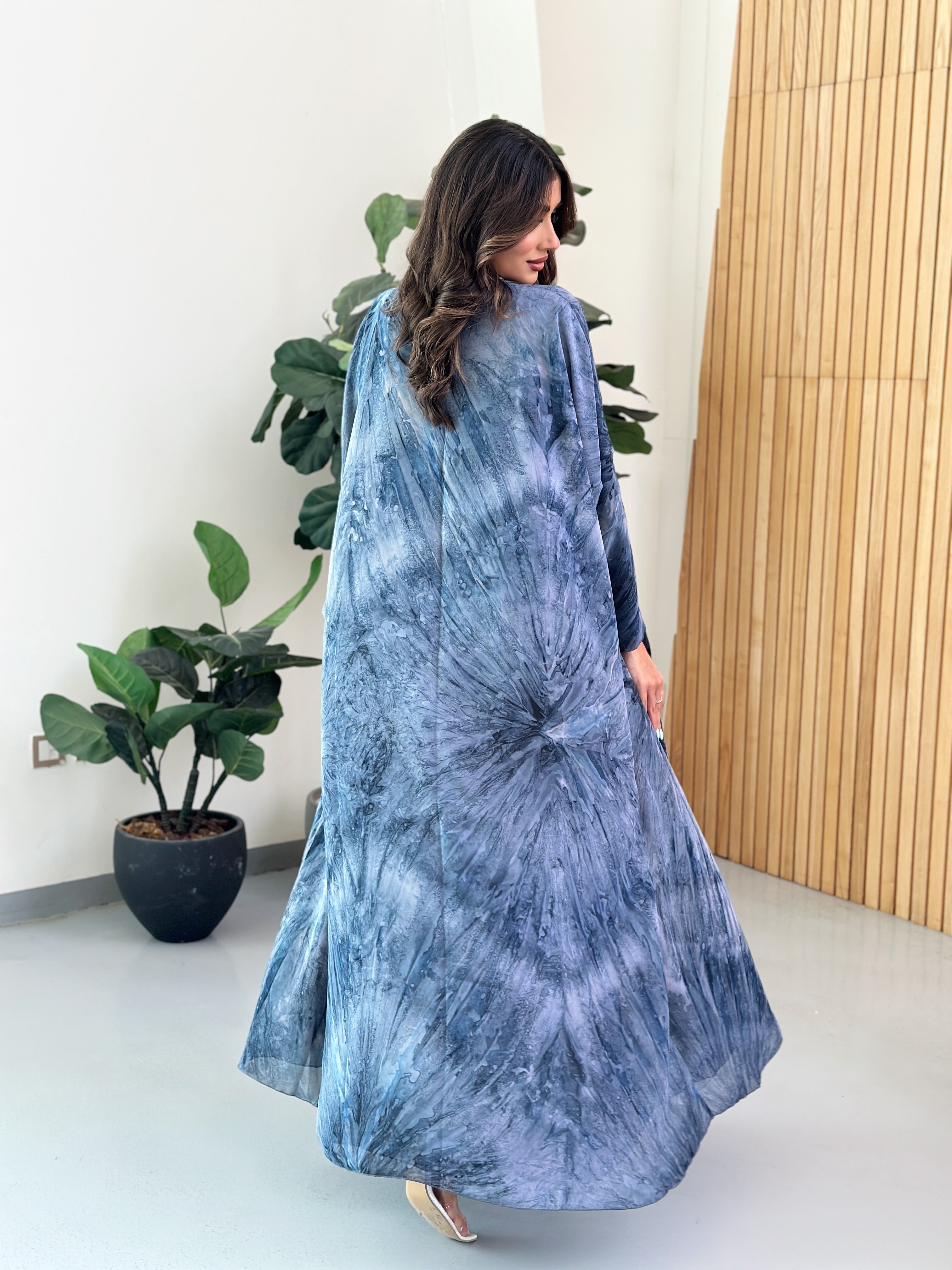 FN028 (Ready to Ship) summery Chiffon Abaya