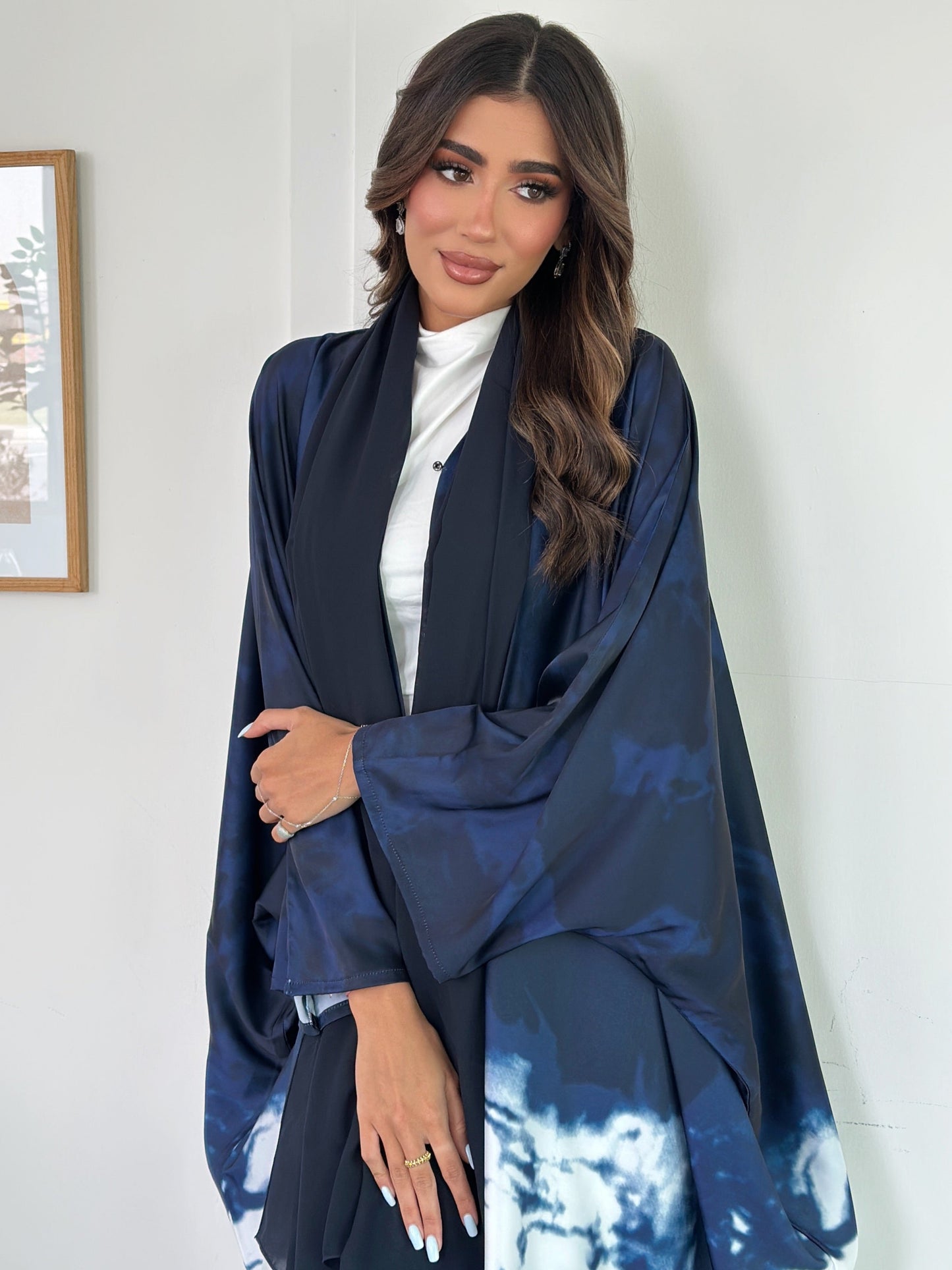 FN031 (Ready to Ship) summery ombre Abaya