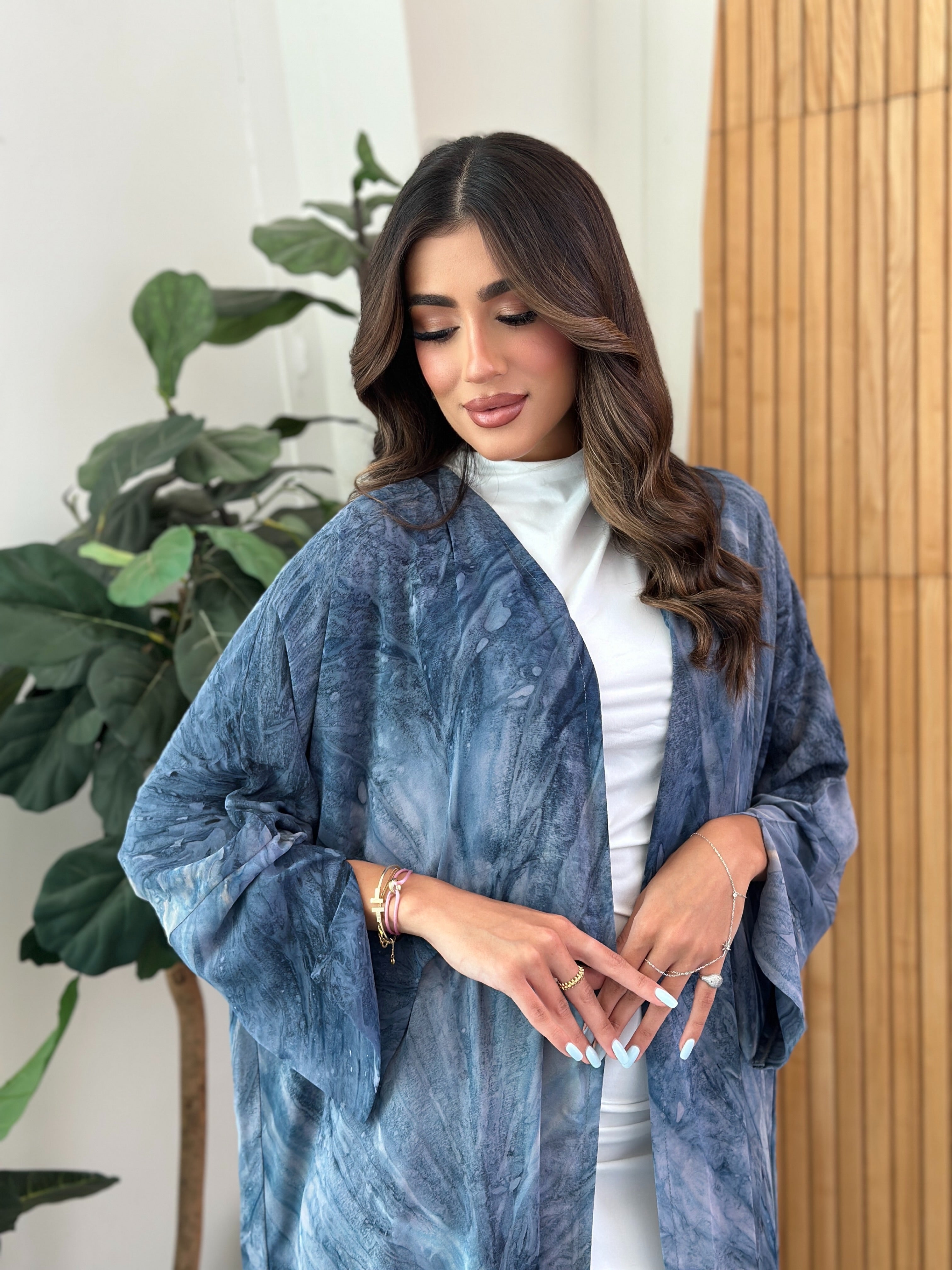 FN028 (Ready to Ship) summery Chiffon Abaya